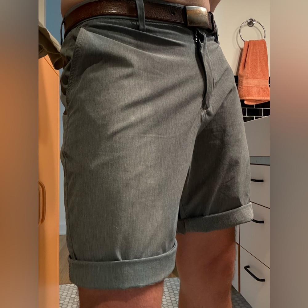 Onia Gray Flat Front Shorts